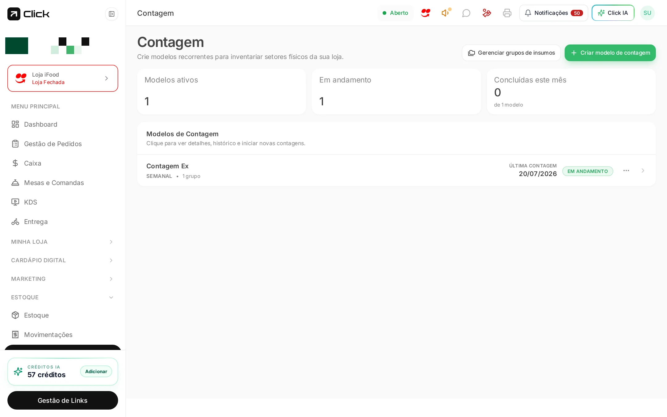 Modelos de contagem com indicadores de andamento